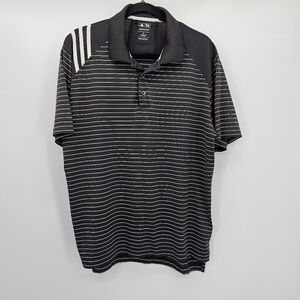 Adidas golf clima cool stripe polo men's size medium